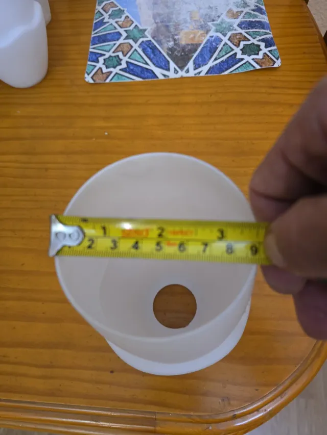 Tulipa de cristal blanca