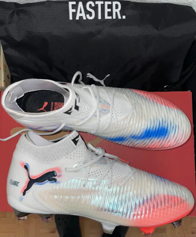 Botas de fútbol Puma blancas pie 39