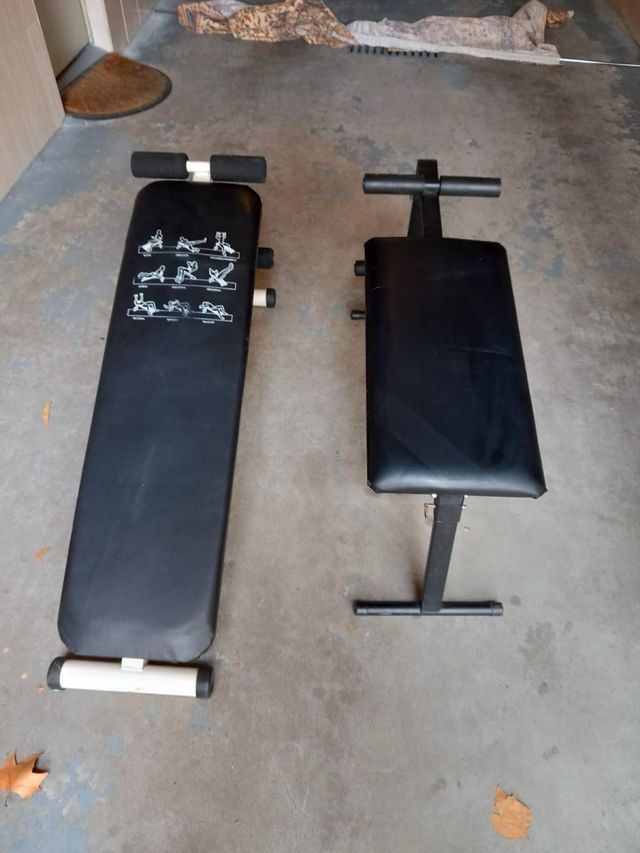 Banco de abdominales y press banca