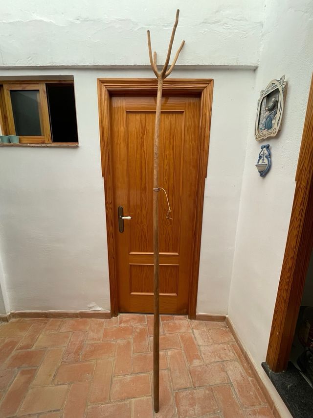 Perchero de madera vintage , para colgar fruta