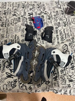 Patines en línea Oxelo con protecciones talla 36