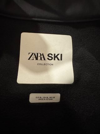 Mono de esquí Zara negro y blanco