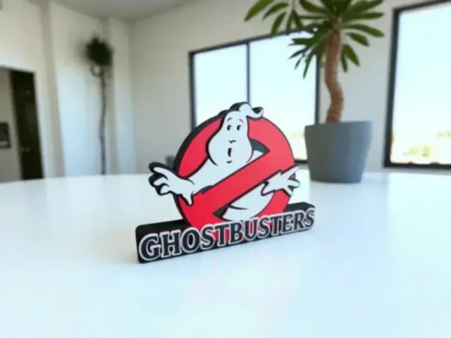 Logo 3D Cazafantasmas Ghostbusters