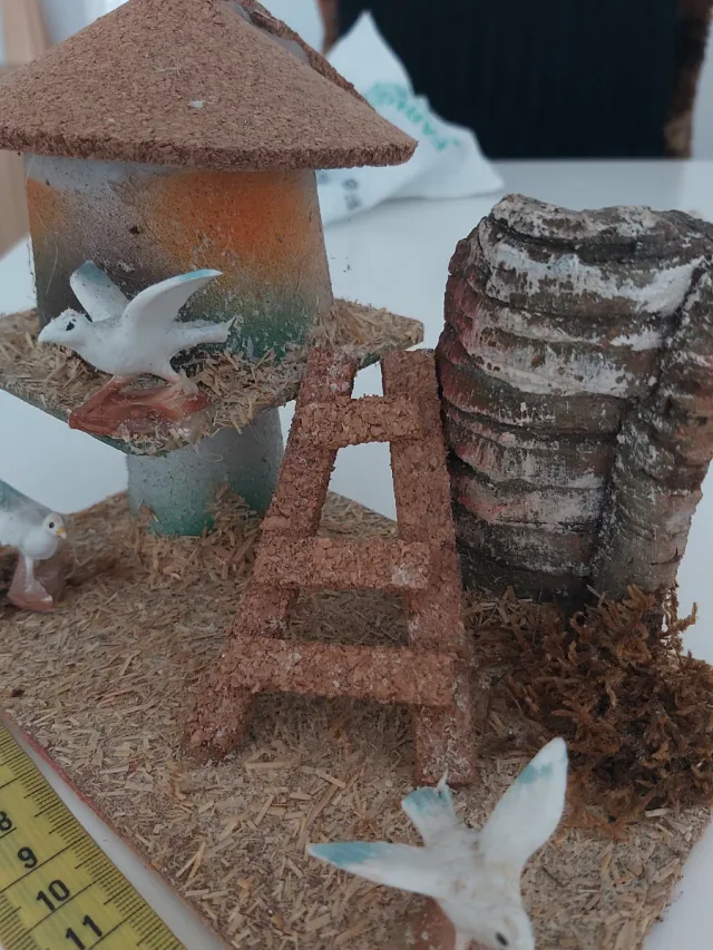 Figura Belén Corcho y Plástico