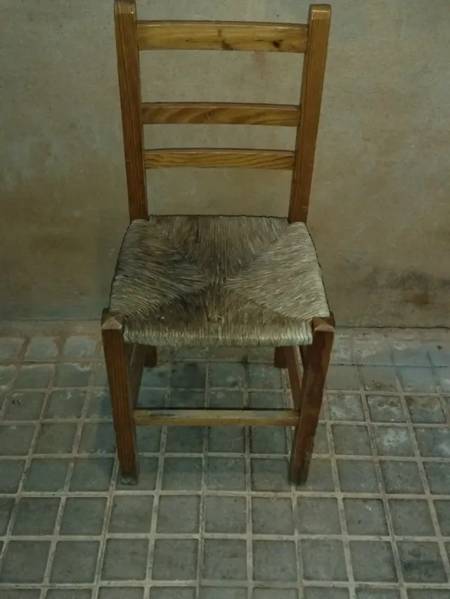 Due sedie rustiche molto robuste