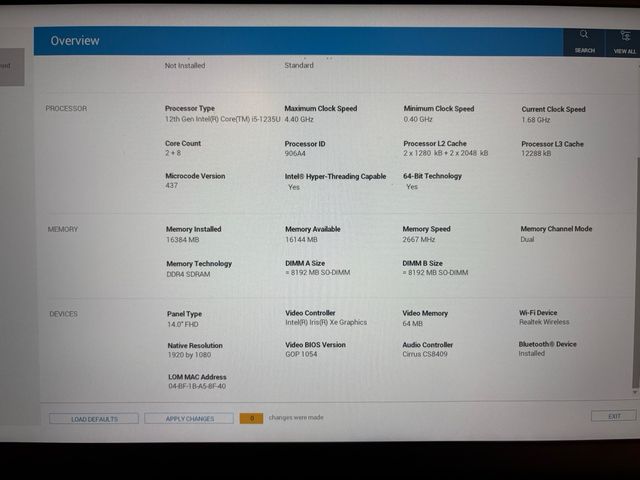 Dell Vostro 3420 i5 12th Gen 16GB RAM 512GB SSD