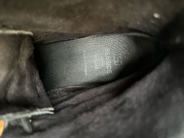 Botas Negras con Cordones/Piel