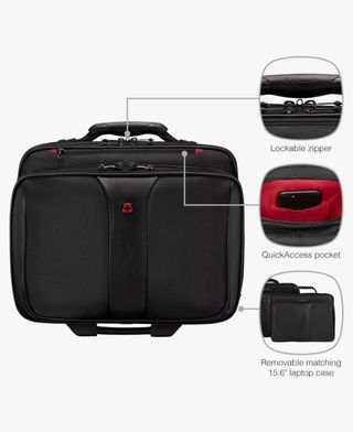 Maletín con ruedas Wenger negro