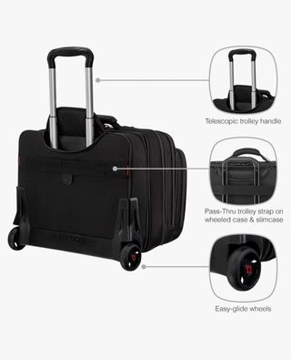 Maletín con ruedas Wenger negro
