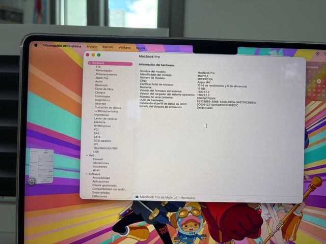 MacBook Pro 14,2” M4 Impecable