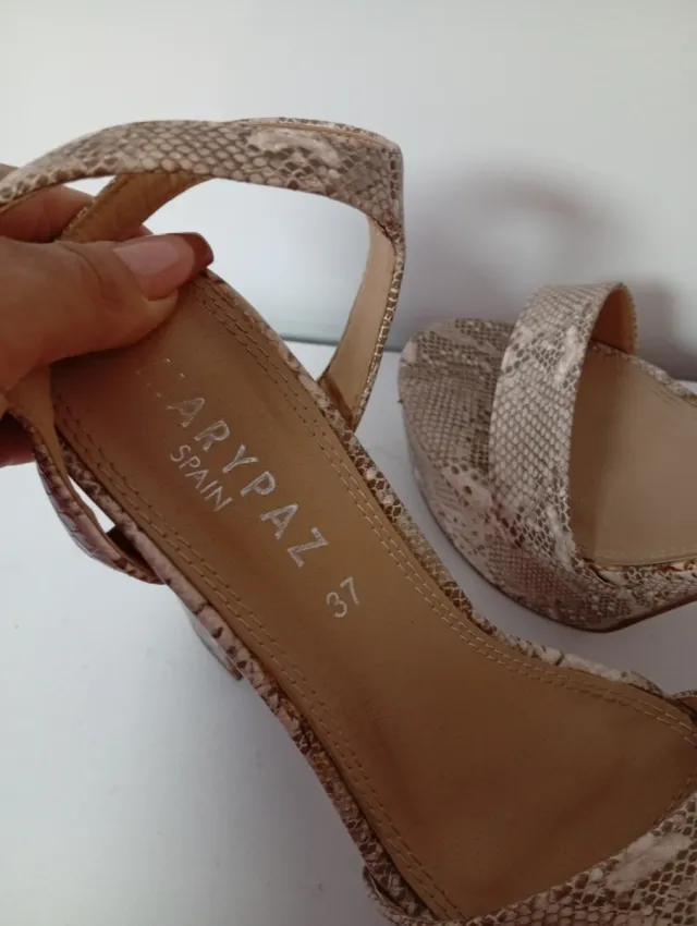 Sandalias de tacón con plataforma