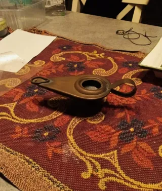 Bugia portacandela in metallo