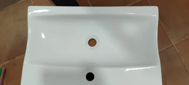 Lavamanos de porcelana blanco