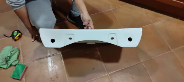 Lavamanos de porcelana blanco