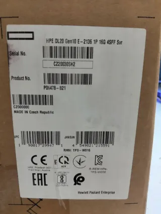 Servidor HPE ProLiant DL20 Gen10 P06478-B21