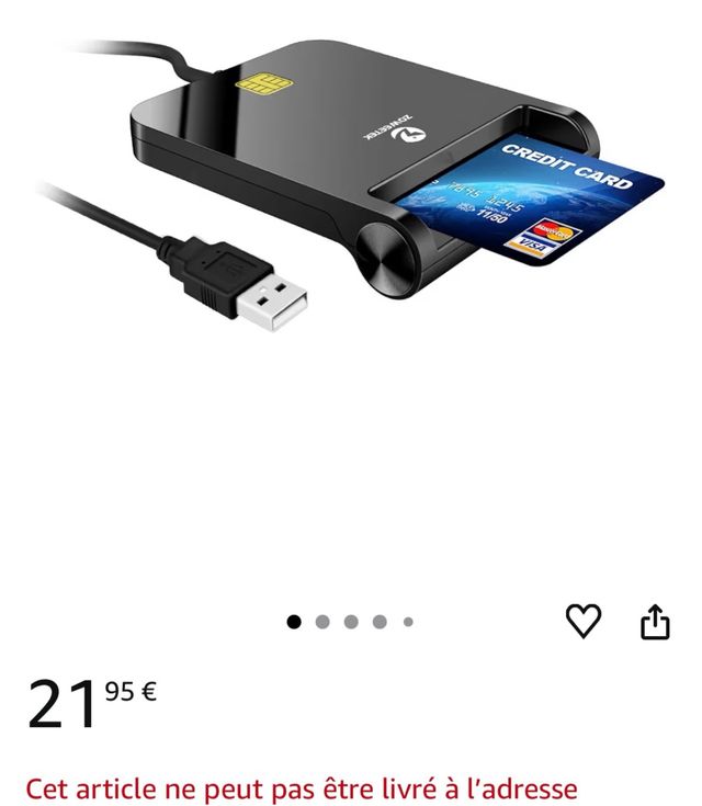 Lector Tarjetas Identificación USB ZOWEITEK