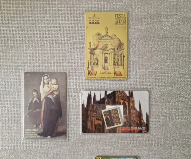 Set 5 schede telefoniche vintage