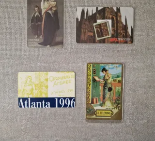 Set 5 schede telefoniche vintage