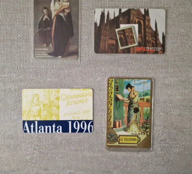 Set 5 schede telefoniche vintage