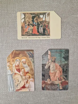 Set 5 schede telefoniche vintage