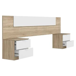 Cabecero con mesitas de noche