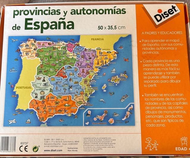Puzzle Provincias y Autonomías de España