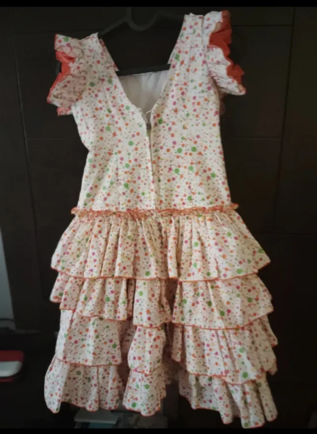 Vestido Flamenca Niña 6-8 Años