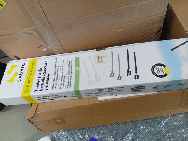 Asta asciugabiancheria Sauvic 89415 Barra Adp Bianco