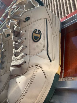 Zapatillas Champion Beige y Verde Talla 42