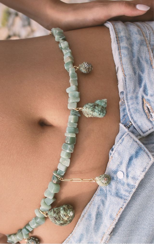 Cintura gioiello con conchiglie Sage