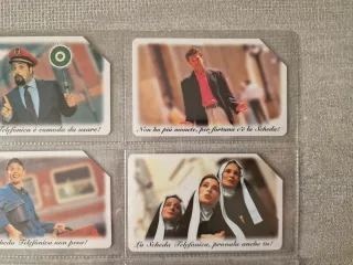 Set 4 schede telefoniche vintage