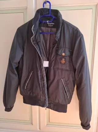 Giubbotto RefrigiWear ragazzo nero/grigio