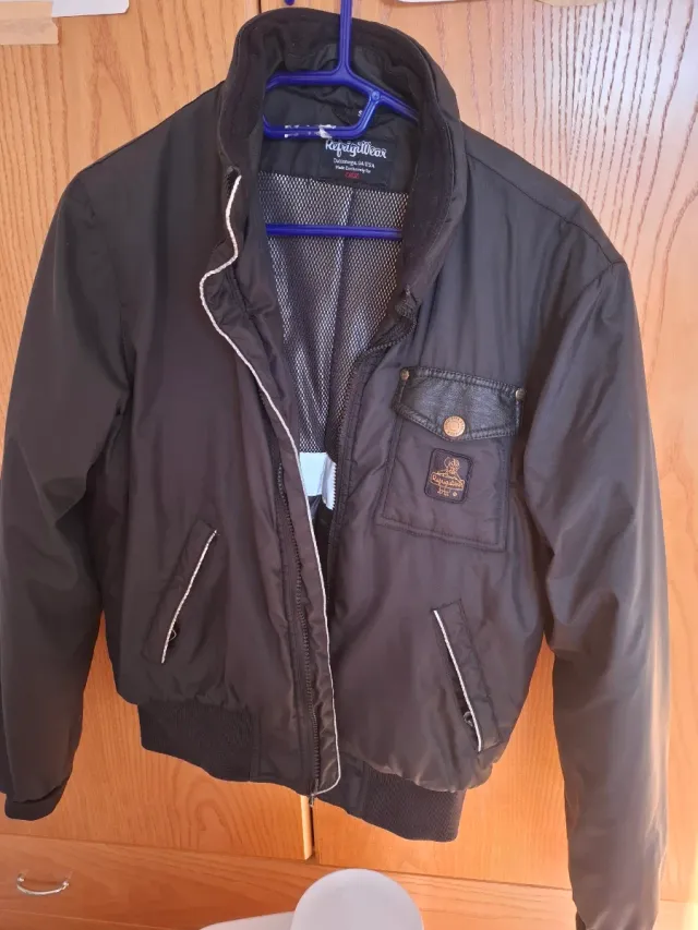 Giubbotto RefrigiWear ragazzo nero/grigio