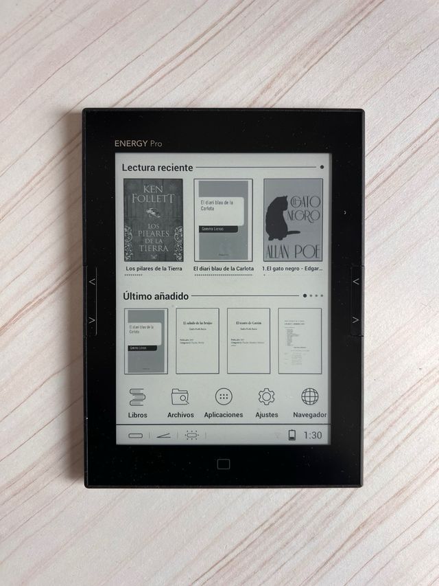 Libro electrónico Energy Pro HD