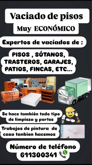 vaciados de pisos Y mudanzas