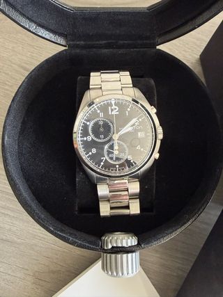 Reloj Hamilton Cronógrafo Negro/Plata