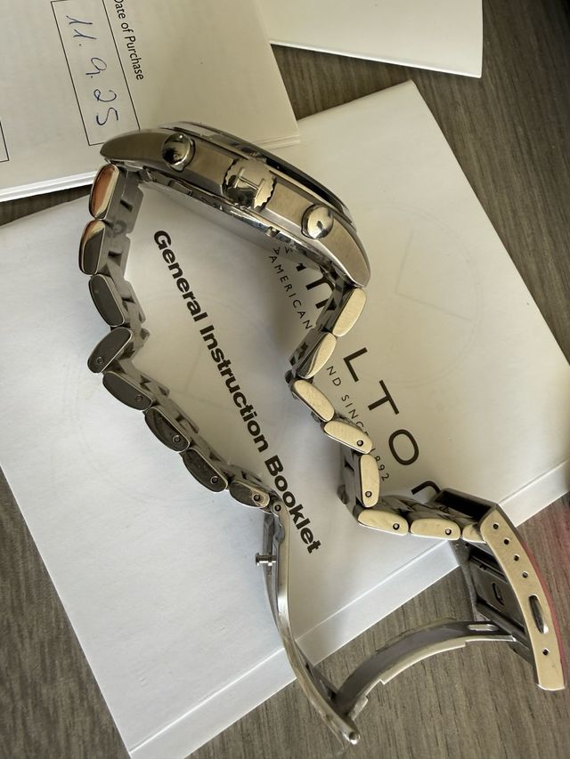 Reloj Hamilton Cronógrafo Negro/Plata