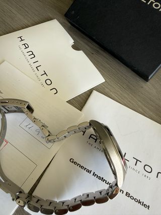 Reloj Hamilton Cronógrafo Negro/Plata