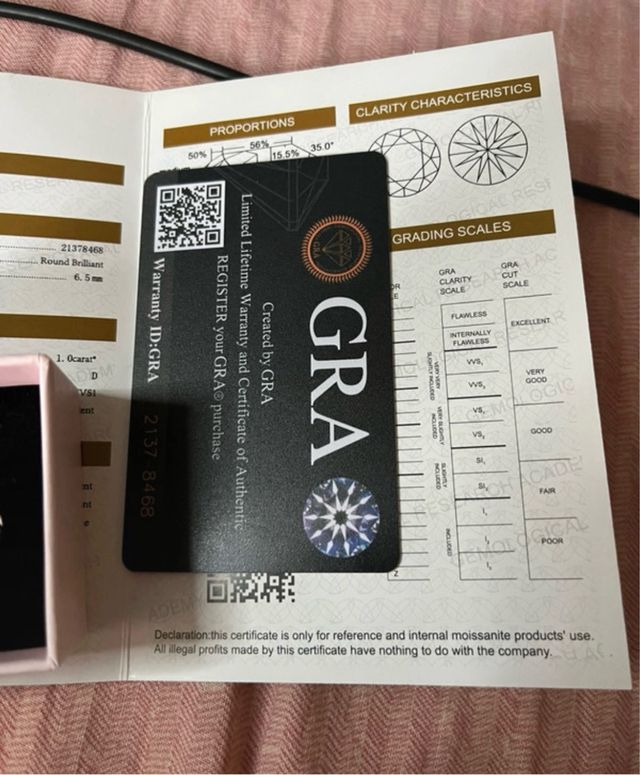 Orecchini Oro 18 kt e Moissanite GRA