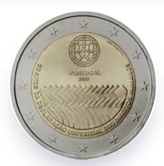 MONETA COMMEMORATIVE PORTOGHESE DA 2€ 2008 S/C