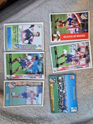 Lote cromos Atlético de Madrid 90s