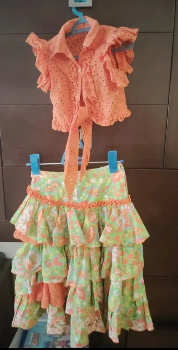 Traje Flamenca Niña 6-8 Años