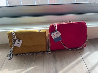 2 Bolsos MaryPaz Cadena Plateada