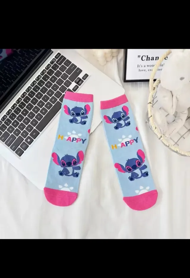 Calcetines Lilo y Stitch Divertidos Talla Única