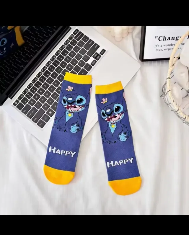 Calcetines Lilo y Stitch Divertidos Talla Única