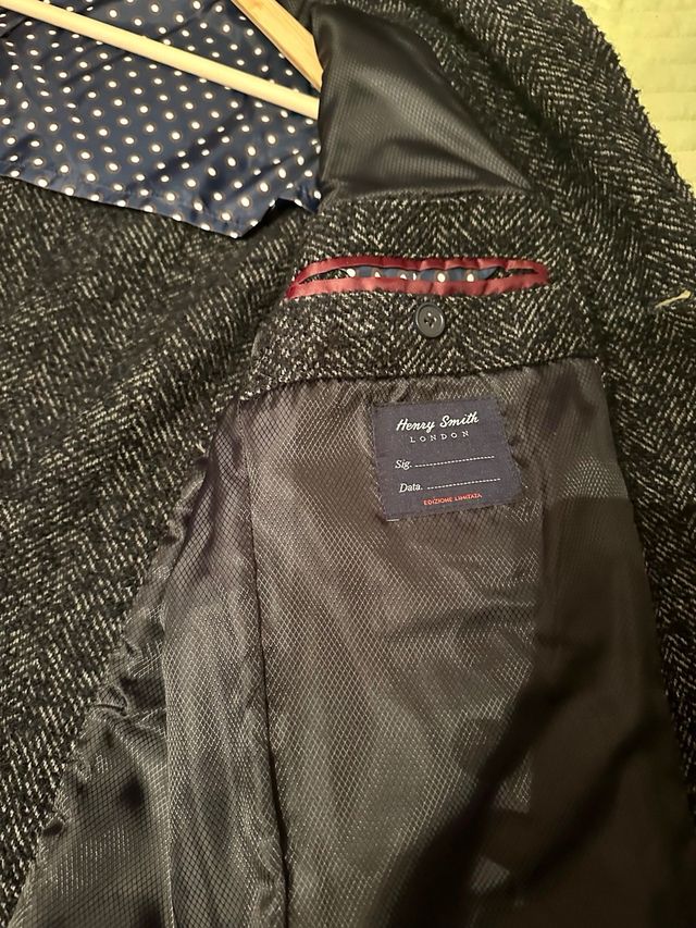 Cappotto elegante lungo da uomo Henry Smith