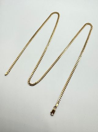 Cadena barbada oro 18k