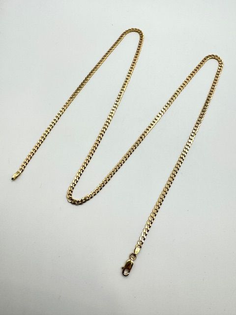 Catena barbicata in oro 18k