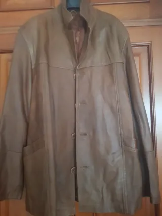 Chaqueta de cuero para hombre