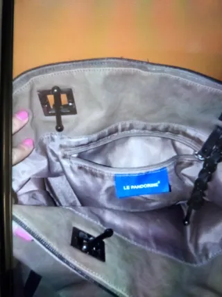 Borsa donna con stampa e catena